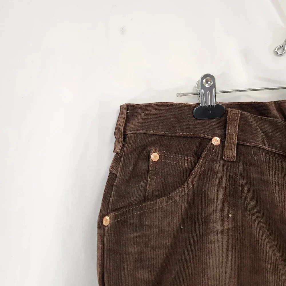 Lee Riders Boot Cut Corduroy Men's Pants Boot Cut Flare Brown NWT Vintage - Picture 8 of 15